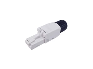 Stecker 121161 RJ-45, schwarz, weiß