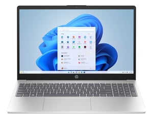 HP 15-fc0217nw AMD Ryzen™ 7 5825U Laptop 39,6 cm (15.6") Full HD 16 GB DDR4-SDRAM 512 GB SSD Wi-Fi 6 (802.11ax) Windows 11 Home Srebrny