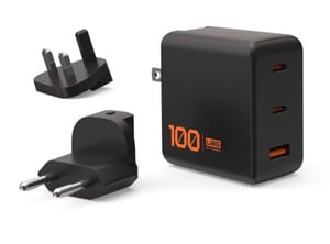 Urban Armor Gear 9B443811V4040 ładowarka do urządzeń przenośnych Słuchawki, Smartfon, Uniwersalne, Tablet, Laptop Czarny, Pomarańczowy Prąd przemienny Szybkie ładowanie Wewnętrzna
