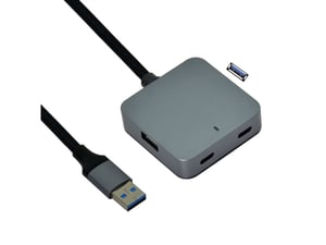 VALUE 12.99.1124 USB 3.2 Gen 1 (3.1 Gen 1) Type-A Hubs and Switches, Black