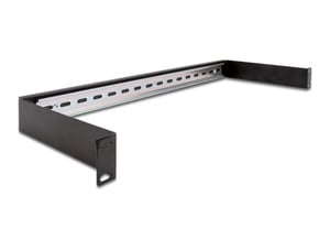 DeLOCK-Panel für 19-Zoll-DIN-Schiene, 1 HE, schwarz