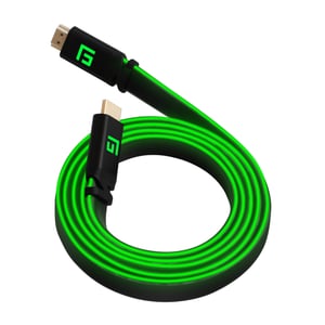 Floating Grip FG-HDMILED-150-GREEN kabel HDMI 1,5 m HDMI Typu A (Standard) Czarny