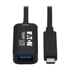 Tripp Lite U330-05M-C2A-G2 USB 3.2 Gen 2 (3.1 Gen 2) Cable, 5 m, USB-A to USB-C, 10 Gbit/s, Black