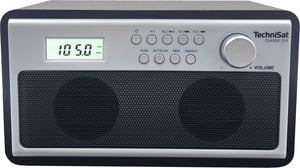 TechniSat CLASSIC 210 Analog klocka, silver, trä