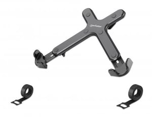 Manhattan 462211 Laptop Stand, Extendable Shelf for Notebooks, Black