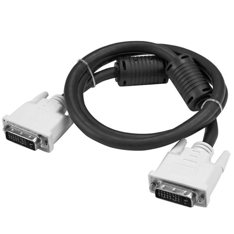 StarTech DVIDDMM3M kabel DVI 3 m DVI-D Czarny, Biały