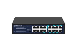 Lanview LVN-1U-16PORT-1G przełącznik sieciowy Nie zarządzany Gigabit Ethernet (10/100/1000)