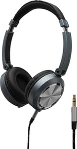 Monacor MD-460 Wired Headphones, Headband Style, Music, Gray, Silver
