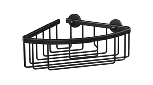 TESA ALUXX BLACK Aluminium För väggmontering Duschkorg