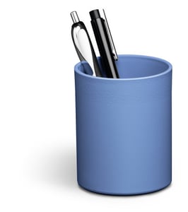 Durable ECO Pen Holder Recycled Plastic Blue