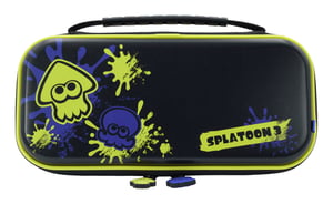 Hori Splatoon 3 Schutzhülle mit Verschluss für Nintendo – Schwarz, Blau, Gelb