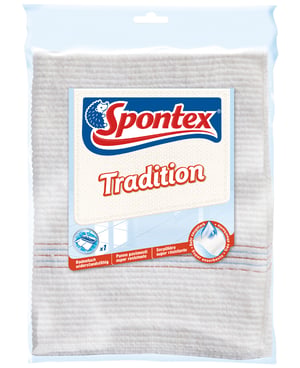 Spontex 19161008 ściereczka czyszcząca Bawełna Biały 1 szt.