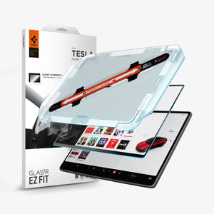 Spigen GLAS.tR EZ Fit Clear Screen Protector for Tesla, 1 pc.
