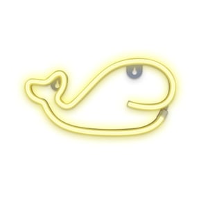 Forever Light Neon LED Light WHALE warm white Bat + USB FLNEO9 Lekka ozdoba