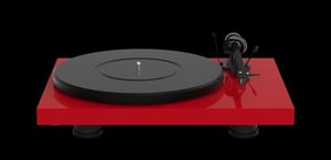 Pro-Ject Debut Carbon EVO Gramofon z napędem pasowym Czerwony Pół-automatyczny