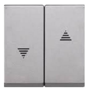 Merten 435560 Light Switch, Thermoplastic, Aluminum