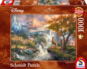 Schmidt Spiele Disney Bambi 1,000-Piece Outline Puzzle. Cartoons