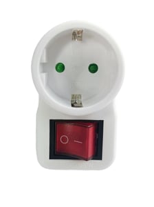 Microconnect GRUTIMER2 Surge Protector, White, 1 x 230 V power outlet