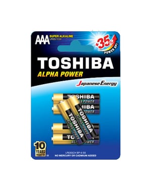 Toshiba LR03GCH BP-6 Batterie für den Hausgebrauch Einweg-AAA-Alkalibatterie