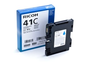 Ricoh 405762 Tintenpatrone, 1 Stück. Original. Standard-Ergiebigkeit. Cyan
