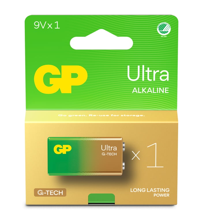 GP Batteries Ultra Alkaline GP1604AU Jednorazowa bateria 9V Alkaliczny