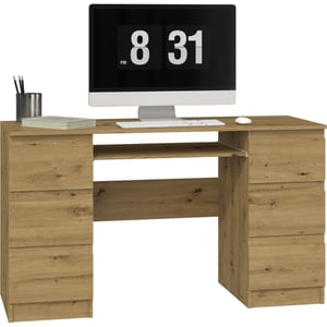 Topeshop KUBA ARTISAN biurko komputerowe Kolor dębu