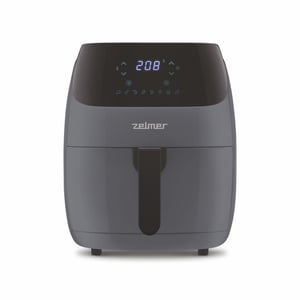 Zelmer ZAF5502G Single-Basket 5 L Standalone 1500 W Low-Fat Air Fryer, Black, Gray