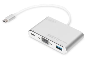Digitus Wieloportowy adapter VGA z USB 3.0 Type-C™