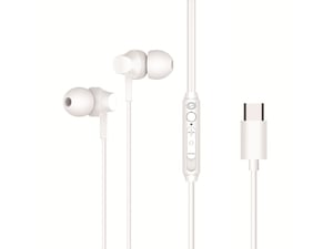 Conceptronic BRENDAN03W Headphones/Headset Wired In-Ear Calls/Music USB Type-C White