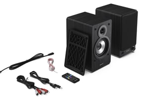 Sharp Bookshelf Speakers 2-drożny Czarny Przewodowy i Bezprzewodowy 60 W