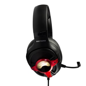 Meters Music M-LEVEL-UP RED słuchawki/zestaw słuchawkowy Przewodowa Opaska na głowę Gaming Czarny, Czerwony