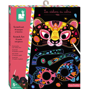 JANOD SCRATCH ART ANIMAL MASKS AND GLASSES