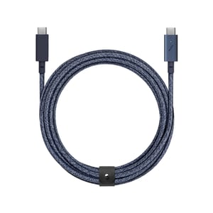 Native Union Belt Cable Pro USB-kabel USB 2.0 2,4 m USB-C 0,48 Gbit/s 100 W Blå