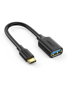 Ugreen 30701 USB 3.2 Gen 1 (3.1 Gen 1) Cable, 0.15 m, USB-C to USB-A, Black