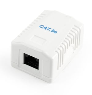 Gembird NCAC-1U5E-01 RJ-45-kontakt, vit