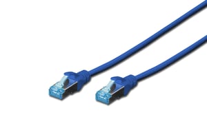 Digitus Kabel krosowy (patch cord) RJ45-RJ45, kat.5e, SF/UTP, AWG 26/7, PVC, 0.5m, niebieski