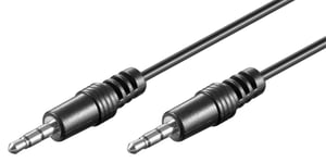 Goobay 51658 Audiokabel 1,5 m, 3,5 mm, schwarz
