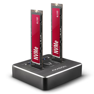 Axagon ADSA-M2C USB 3.2 Gen 2 (3.1 Gen 2) Type-C Hard Drive Docking Station, Black