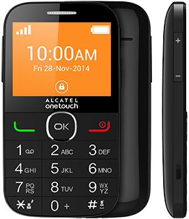 Alcatel 2004C 6,1 cm (2.4") 89 g Czarny Telefon funkcjonalny