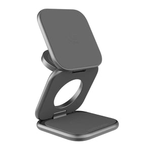 Mobile Origin MO-USF-PW36-GRY ładowarka do urządzeń przenośnych Smartfon, Smartwatch, Słuchawki, Zestaw słuchawkowy Szary USB Bezprzewodowe ładowanie Wewnętrzna