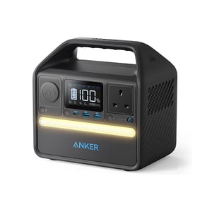 Anker 521 tragbare Ladestation mit 5 Lithium-Eisen-Phosphat-Akkus (LiFePO4), 80.000 mAh, 398 W, 4,34 kg