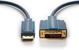 ClickTronic 70730 adapter kablowy 3 m DisplayPort DVI-D Niebieski