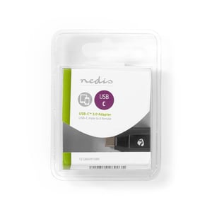 Nedis CCGB60915BK przejściówka do kabli USB C USB A Czarny