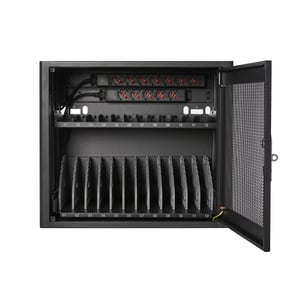 V7 CHGSTA12AC-1E Mobile Device Cabinet Mobile Device Management Cart Black