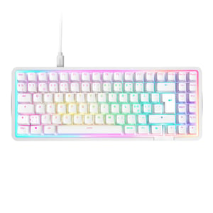 NZXT KB-101NW-DE klawiatura Gaming USB Niemiecki Biały