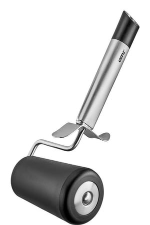 GEFU 29240 Rolling Pin, Plastic, Stainless Steel, Smooth Surface, 97 mm