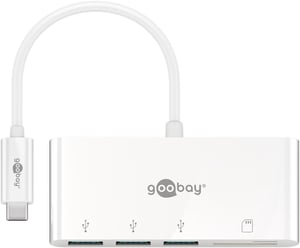 Goobay 40759 USB-Typ-C-Hubs und -Verteiler, weiß