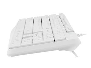 NATEC NAUTILUS klawiatura Dom/Biuro USB QWERTY Amerykański międzynarodowy Biały