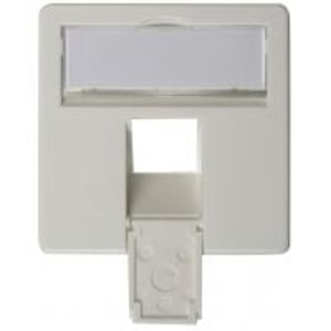 Telegärtner Frontplatte komplett 50 x 50 für AMJ45 8/8 UP/O alpinweiß