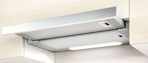 Elica ELITE14 LUX WH/A/60 Pół wbudowany (wyciągany) Biały 350 m³/h